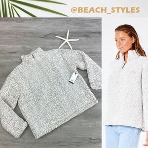 🔆RIP CURL🔆 DARK N STORMY 1/4 ZIP CRW SOFT JACKET SWEATER